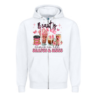 White beauty comes in all shapes and sizes coffee cups Zipper Hoodie - JahusDesignShop