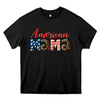 Black Western American Mama Mother's Day Heavy Core Tee - LillyAllenDesigns