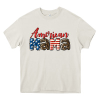 Cream Western American Mama Mother's Day Heavy Core Tee - LillyAllenDesigns