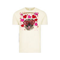 Vintage Arctic Valentine's day  pug Vintage Tee - RanaPortraitStore