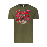 Valentine's Day  Pug Vintage Tee | Teevron