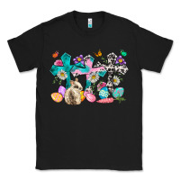 Black Western rabbit with Cross and flowers Classic Tee - Neo Western