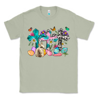 Matcha Western rabbit with Cross and flowers Classic Tee - Neo Western