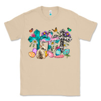 Mushroom Western rabbit with Cross and flowers Classic Tee - Neo Western