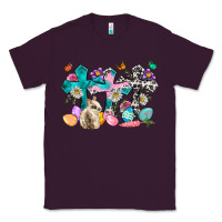 Plum Western rabbit with Cross and flowers Classic Tee - Neo Western