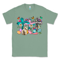 Sage Western rabbit with Cross and flowers Classic Tee - Neo Western