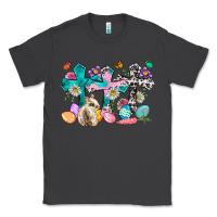 Smoke Western rabbit with Cross and flowers Classic Tee - Neo Western