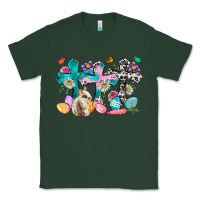 Sports Green Western rabbit with Cross and flowers Classic Tee - Neo Western