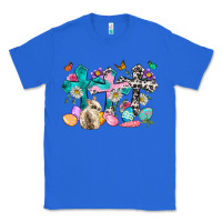 True Royal Western rabbit with Cross and flowers Classic Tee - Neo Western