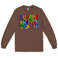 Chestnut ausome autism nurse Long Sleeve Tee - Zillion Design Studio