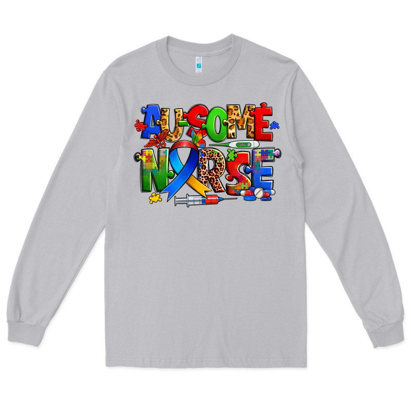 Ausome Autism Nurse Long Sleeve Tee by Zillion Design Studio | Teevron