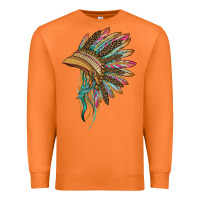 Carrot indian leopard headdress Premium Sweatshirt - BarkalooDesign