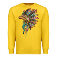 Lemon indian leopard headdress Premium Sweatshirt - BarkalooDesign