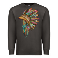 Smoke indian leopard headdress Premium Sweatshirt - BarkalooDesign