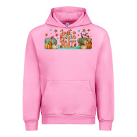 Fuchsia Pink just a girl who loves fall libbey glass Urban Hoodie - BundleAndBundleShop