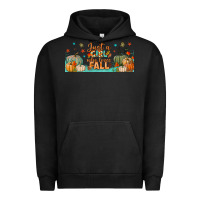 Pigment Black just a girl who loves fall libbey glass Urban Hoodie - BundleAndBundleShop