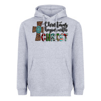 Heather Grey christmas begins with christ Heavyweight Hoodie - AdoDesignShop