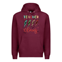 Burgundy teacher claus Premium Hoodie - MaliasSmallBusiness