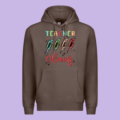 Teacher Claus Premium Hoodie Designed By Maliassmallbusiness