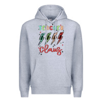 Heather Grey teacher claus Premium Hoodie - MaliasSmallBusiness