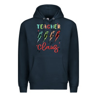 Navy teacher claus Premium Hoodie - MaliasSmallBusiness
