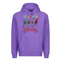 Purple teacher claus Premium Hoodie - MaliasSmallBusiness