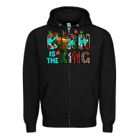Black born is the king Zipper Hoodie - AdoDesignShop