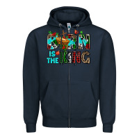 Navy born is the king Zipper Hoodie - AdoDesignShop