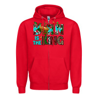 Red born is the king Zipper Hoodie - AdoDesignShop