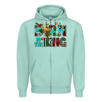 Seafoam born is the king Zipper Hoodie - AdoDesignShop