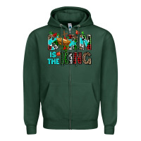 Sports Green born is the king Zipper Hoodie - AdoDesignShop