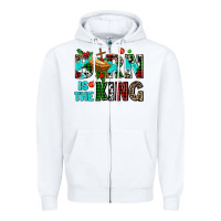 White born is the king Zipper Hoodie - AdoDesignShop