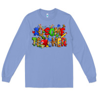 Colony Blue ausome autism teacher Long Sleeve Tee - Zillion Design Studio