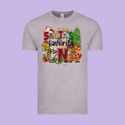 Santa's Favorite Cna Vintage Tee Designed By Zillion Design Studio