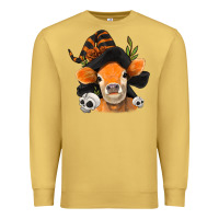 Antique Gold halloween witch cow Premium Sweatshirt - Jasminsmagicworld