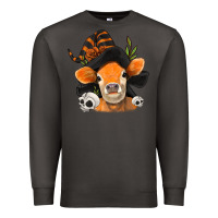 Smoke halloween witch cow Premium Sweatshirt - Jasminsmagicworld