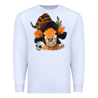 White halloween witch cow Premium Sweatshirt - Jasminsmagicworld