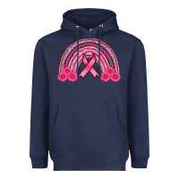 Navy breast cancer rainbow Heavyweight Hoodie - AdoDesignShop
