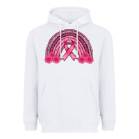 White breast cancer rainbow Heavyweight Hoodie - AdoDesignShop