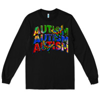 Black autism autism autism Long Sleeve Tee - Zillion Design Studio