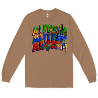 Toasted Coconut autism autism autism Long Sleeve Tee - Zillion Design Studio