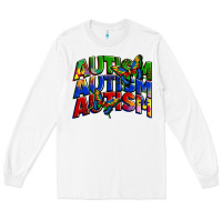 White autism autism autism Long Sleeve Tee - Zillion Design Studio