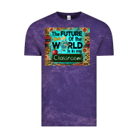 Cloud Purple the future of the world is in my classroom mousepad Vintage Tee - BarkalooDesign