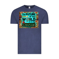 Vintage Denim the future of the world is in my classroom mousepad Vintage Tee - BarkalooDesign