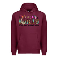 Burgundy recover loudly to keep others from dying quietly m Premium Hoodie - MaliasSmallBusiness