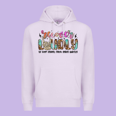 Recover Loudly To Keep Others From Dying Quietly M Premium Hoodie Designed By Maliassmallbusiness