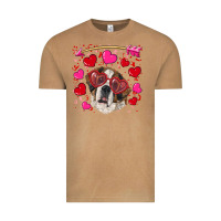 Valentine's Day  Saint Bernard Dog Vintage Tee | Teevron