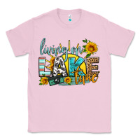 Bubblegum Pink living on lake time Classic Tee - HRA Design Shop