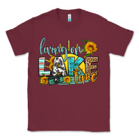 Burgundy living on lake time Classic Tee - HRA Design Shop