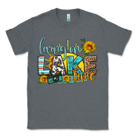 Charcoal Heather living on lake time Classic Tee - HRA Design Shop